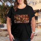 Royal Firelit Throne Women's T-Shirt for Fantasy Events