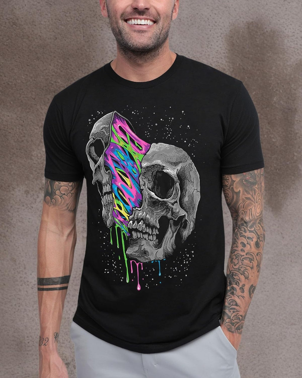 Neon Divide Men's Graphic T-Shirt