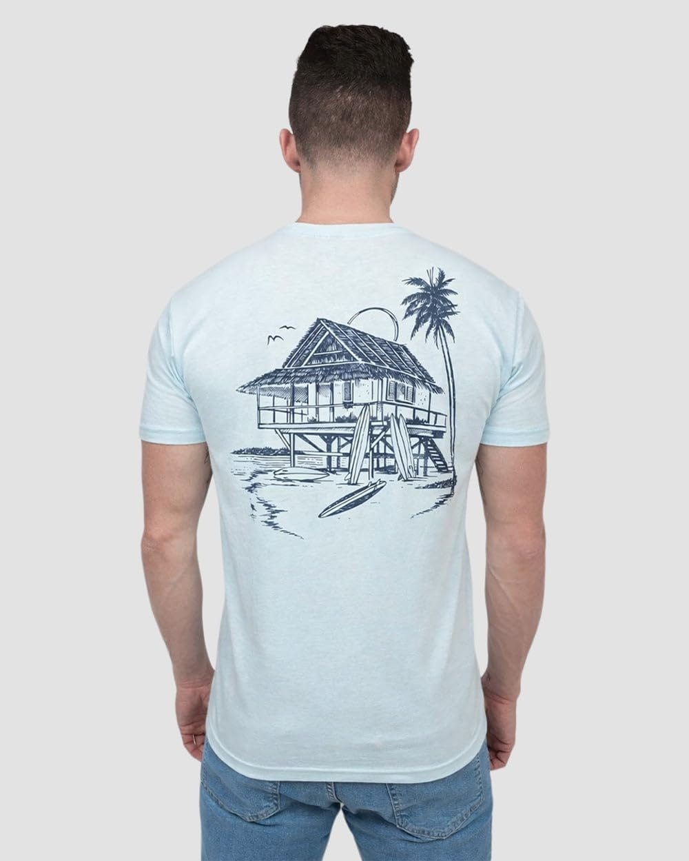 Beach Bungalow Men's Graphic T-Shirt
