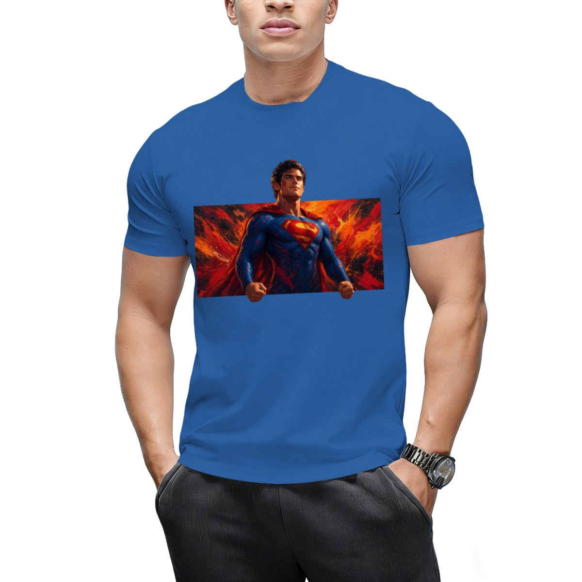 Blazing Courage Men's T-Shirt for Summer Weekends