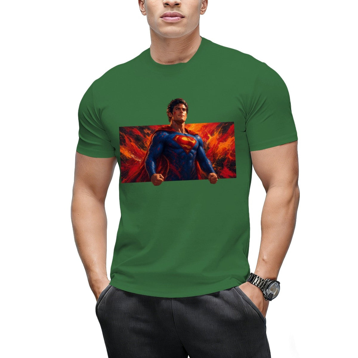 Blazing Courage Men's T-Shirt for Summer Weekends