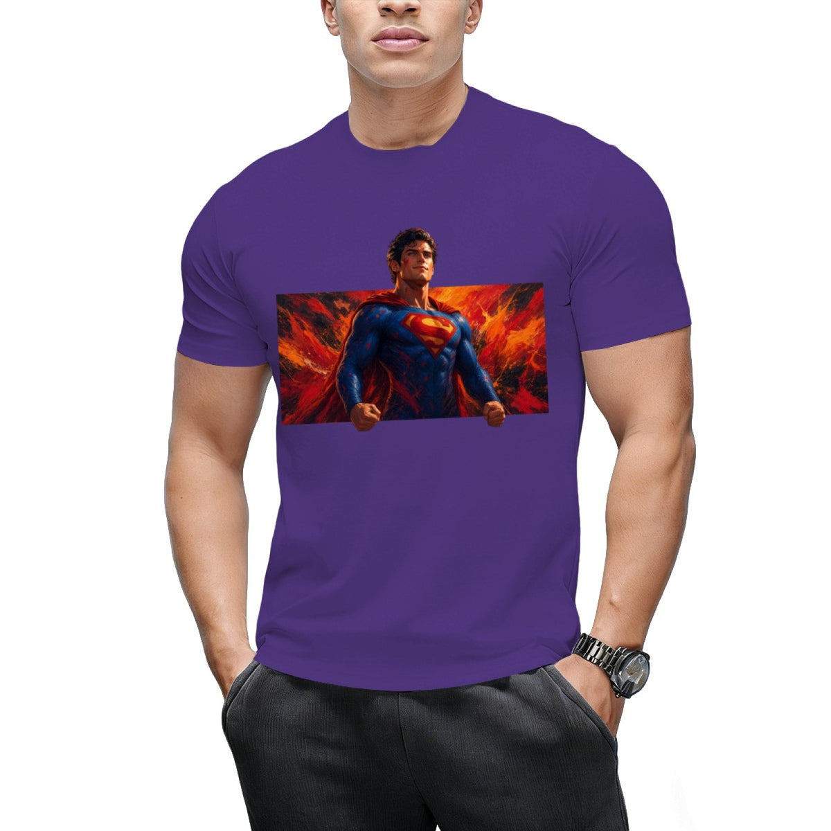 Blazing Courage Men's T-Shirt for Summer Weekends
