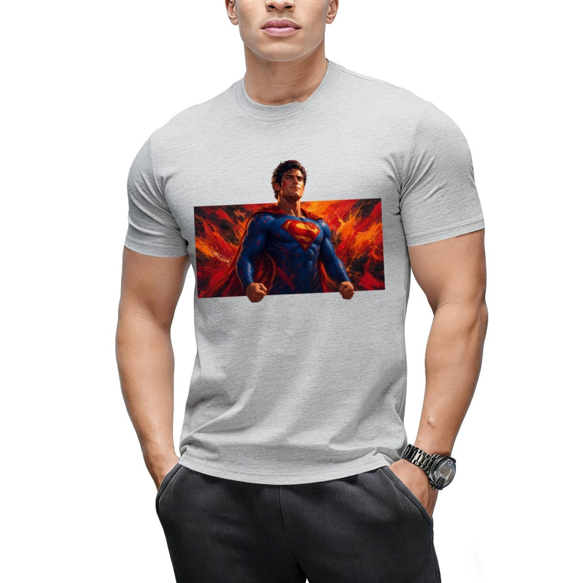 Blazing Courage Men's T-Shirt for Summer Weekends