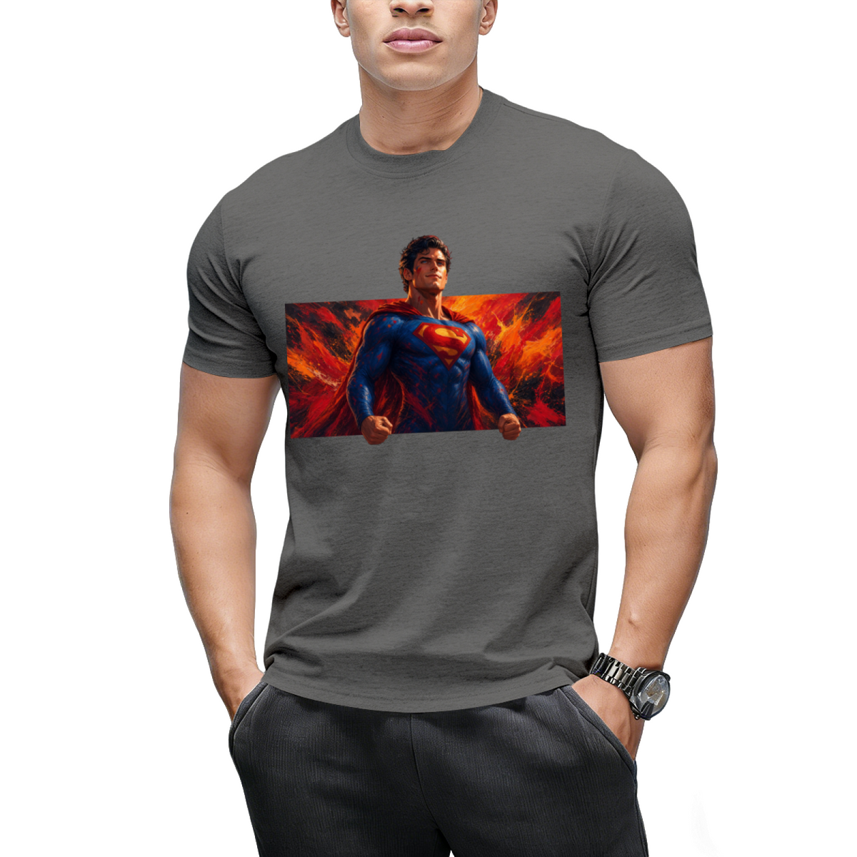 Blazing Courage Men's T-Shirt for Summer Weekends