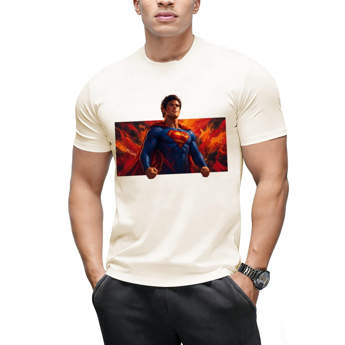 Blazing Courage Men's T-Shirt for Summer Weekends