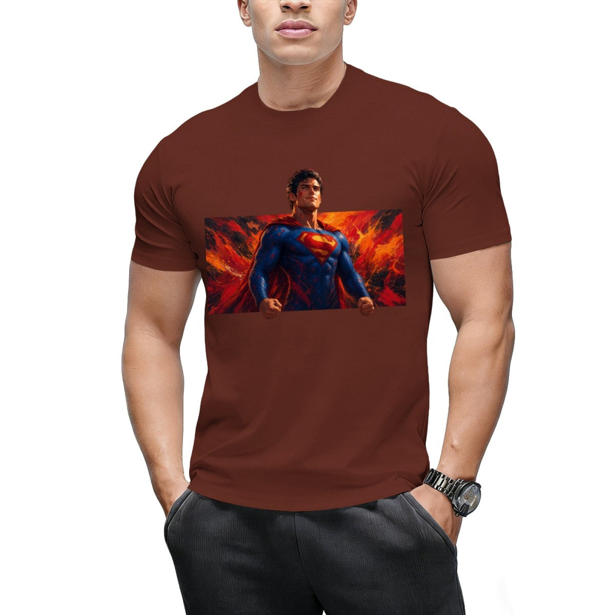 Blazing Courage Men's T-Shirt for Summer Weekends