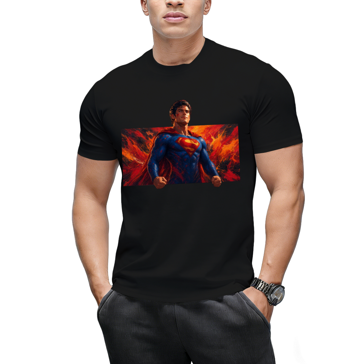 Blazing Courage Men's T-Shirt for Summer Weekends