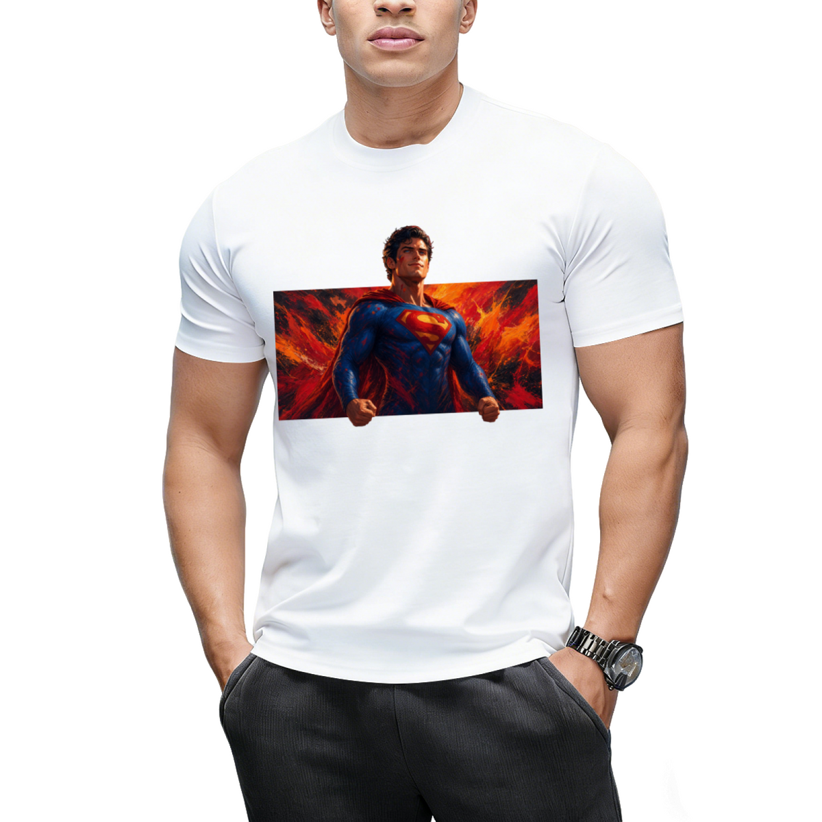 Blazing Courage Men's T-Shirt for Summer Weekends