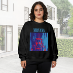 Crewneck sweatshirt product image with red-and-blue anatomical illustration