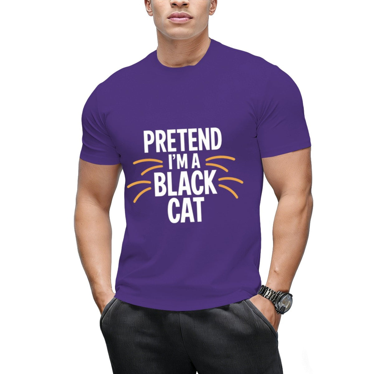 Pretend I'm a Black Cat Graphic T-Shirt