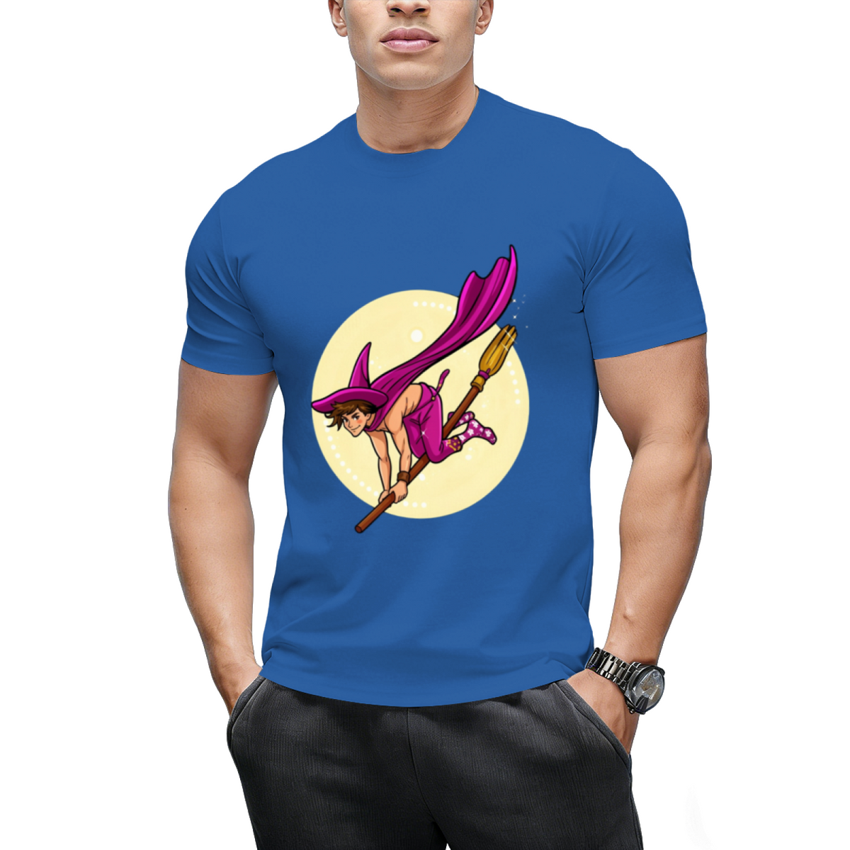 Witch Boys - Violet Amethyst Graphic T-Shirt