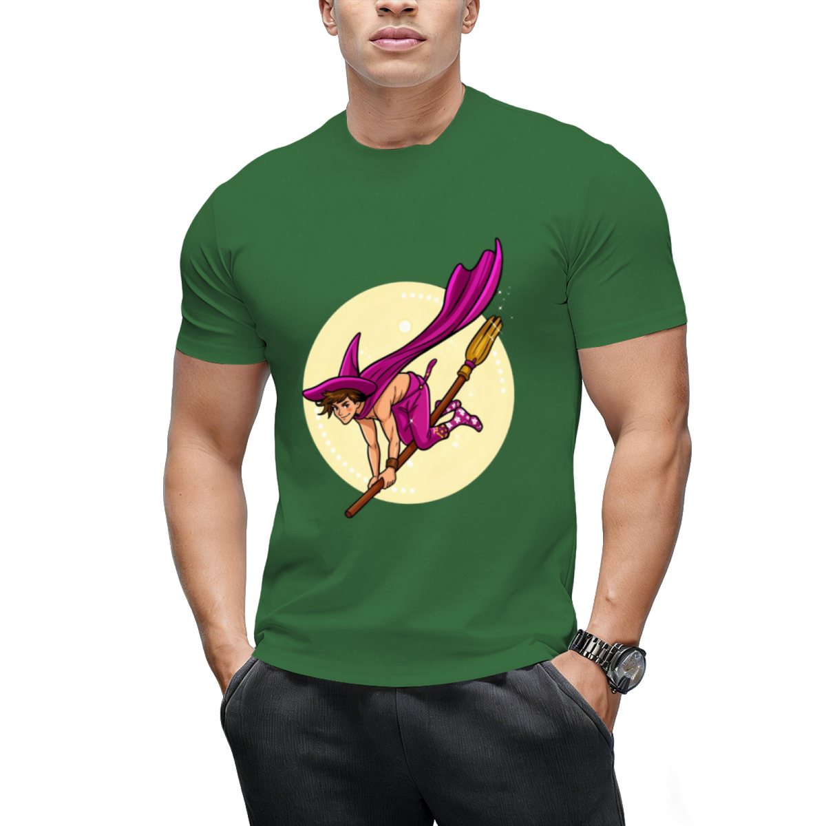 Witch Boys - Violet Amethyst Graphic T-Shirt