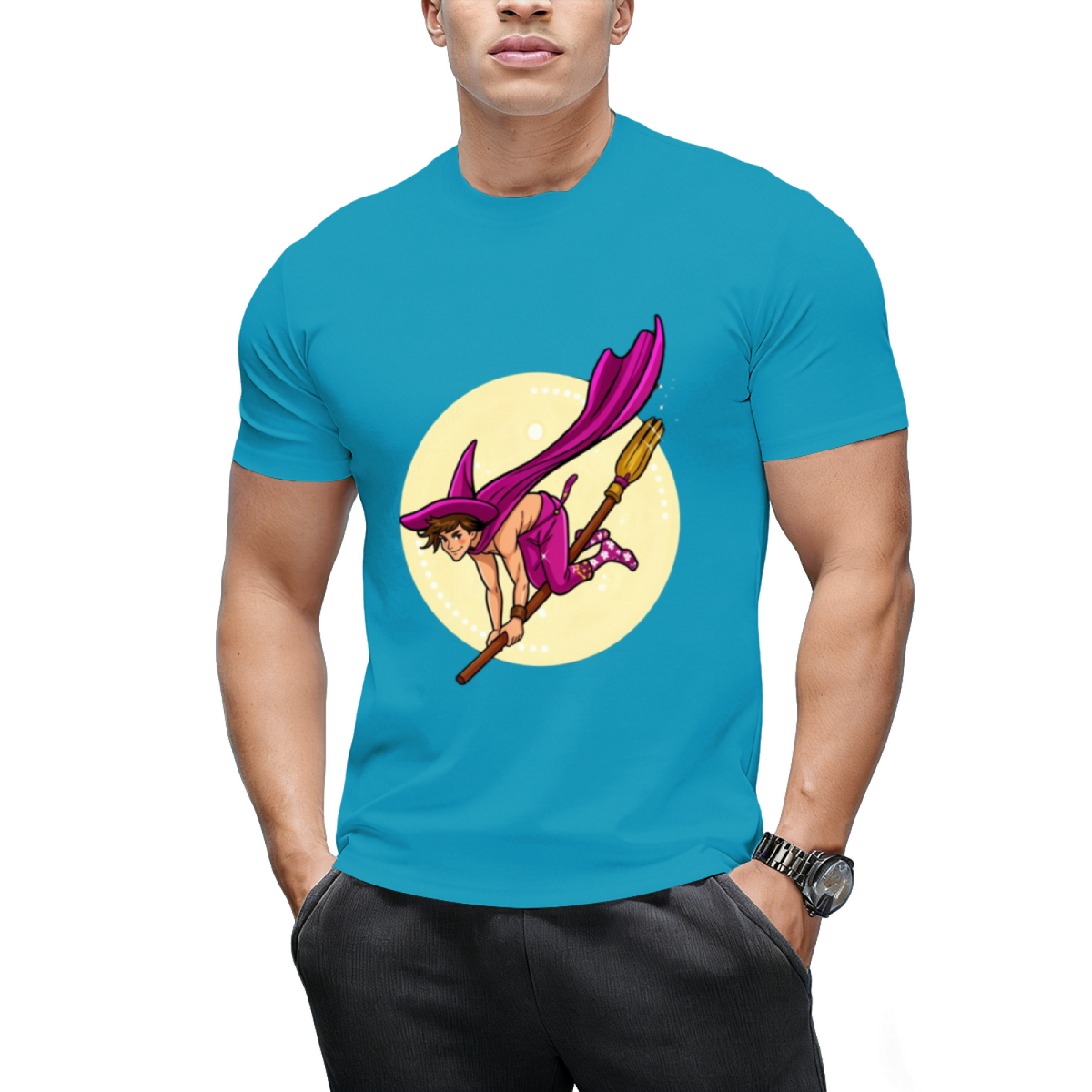 Witch Boys - Violet Amethyst Graphic T-Shirt
