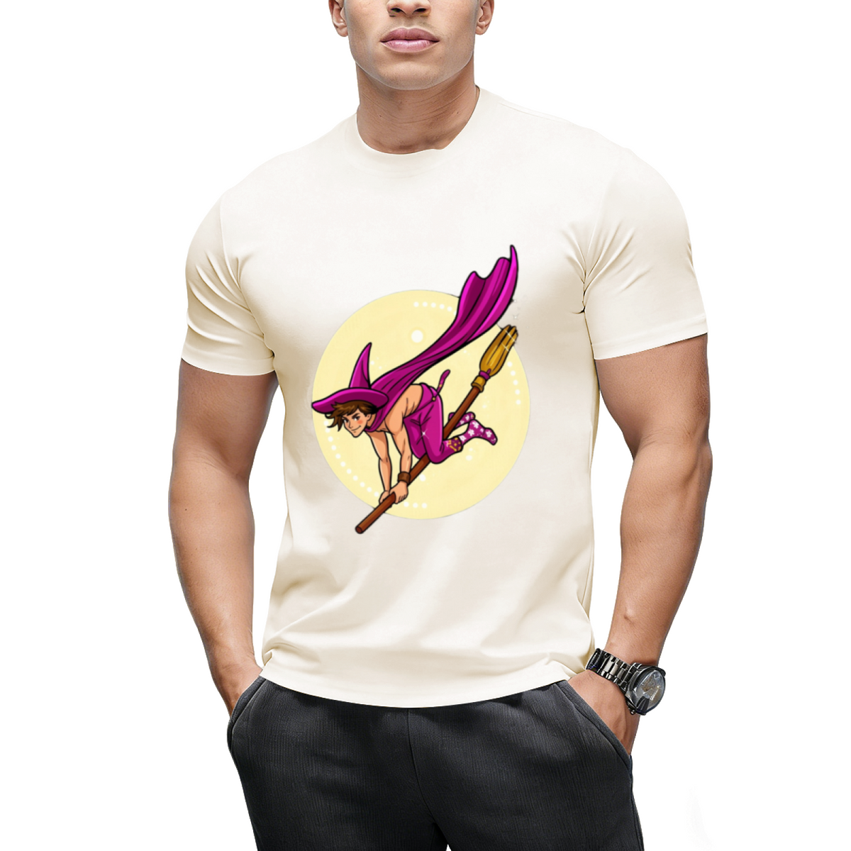 Witch Boys - Violet Amethyst Graphic T-Shirt