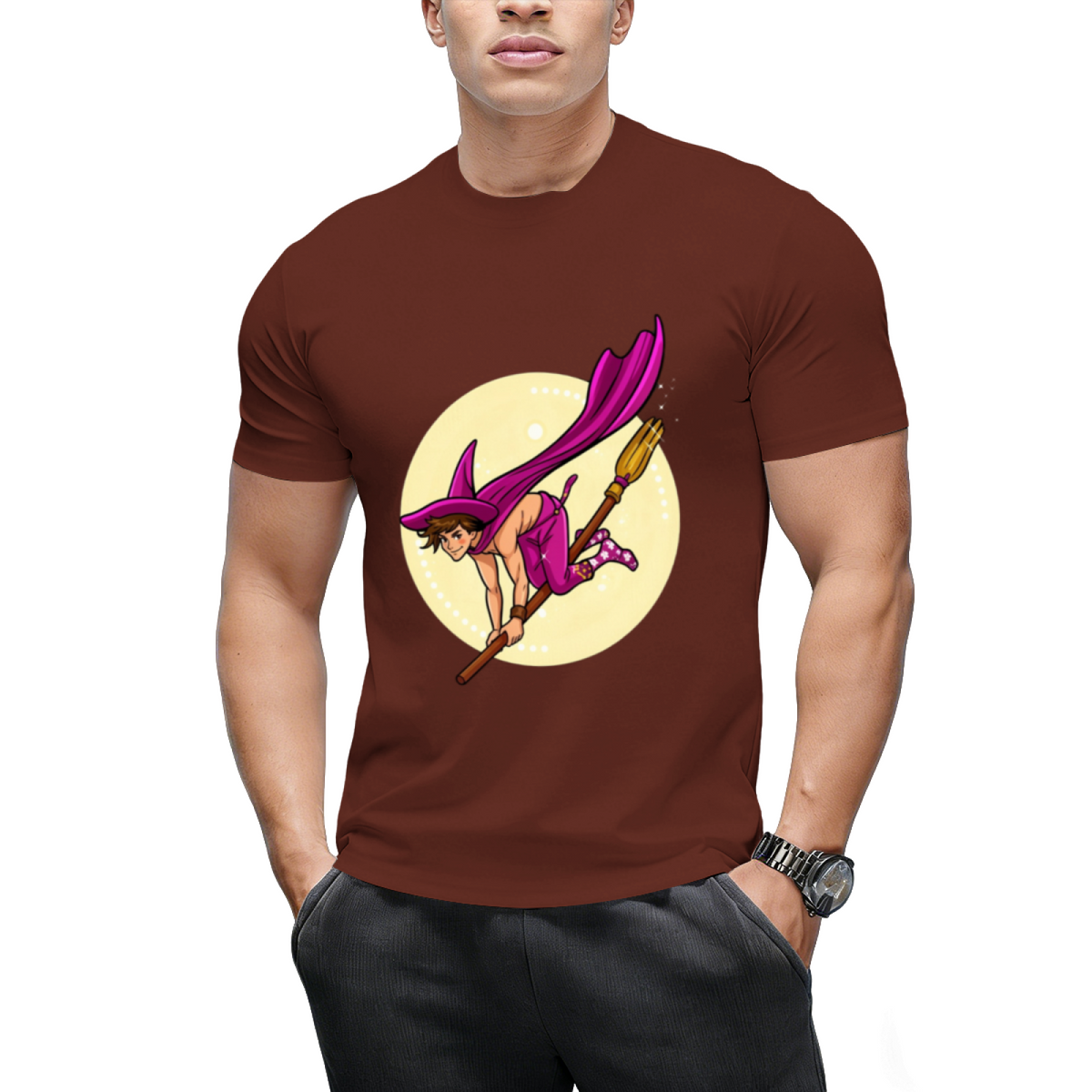 Witch Boys - Violet Amethyst Graphic T-Shirt