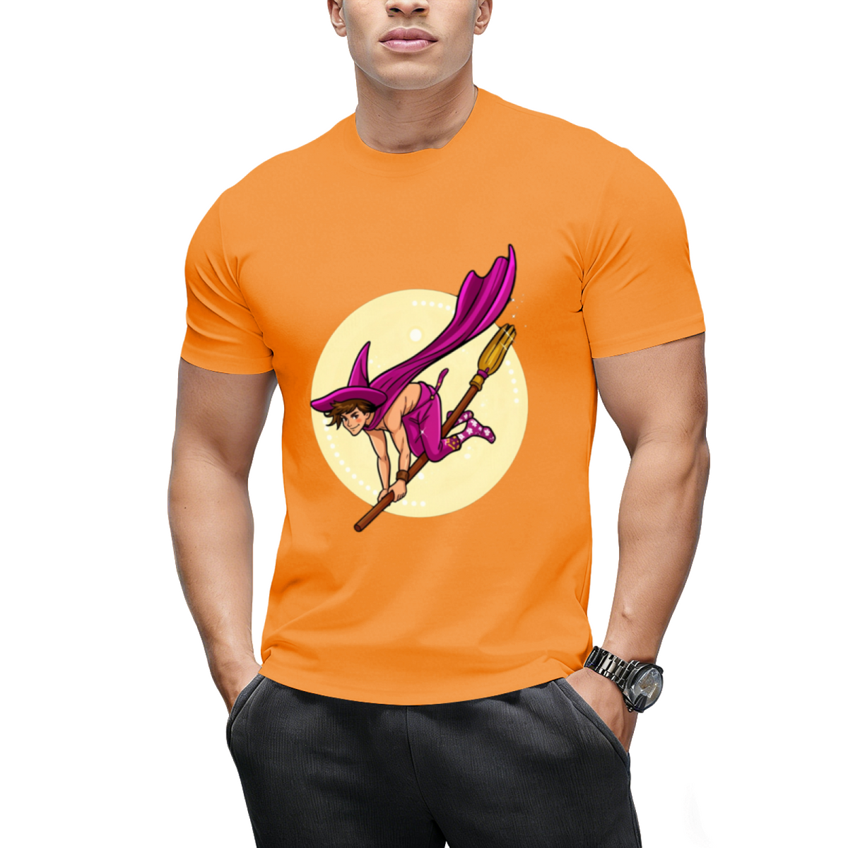 Witch Boys - Violet Amethyst Graphic T-Shirt