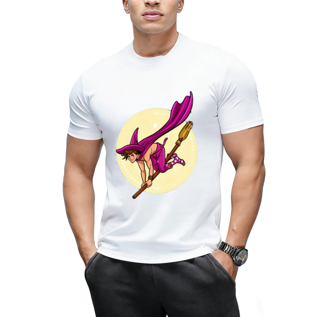 Witch Boys - Violet Amethyst Graphic T-Shirt