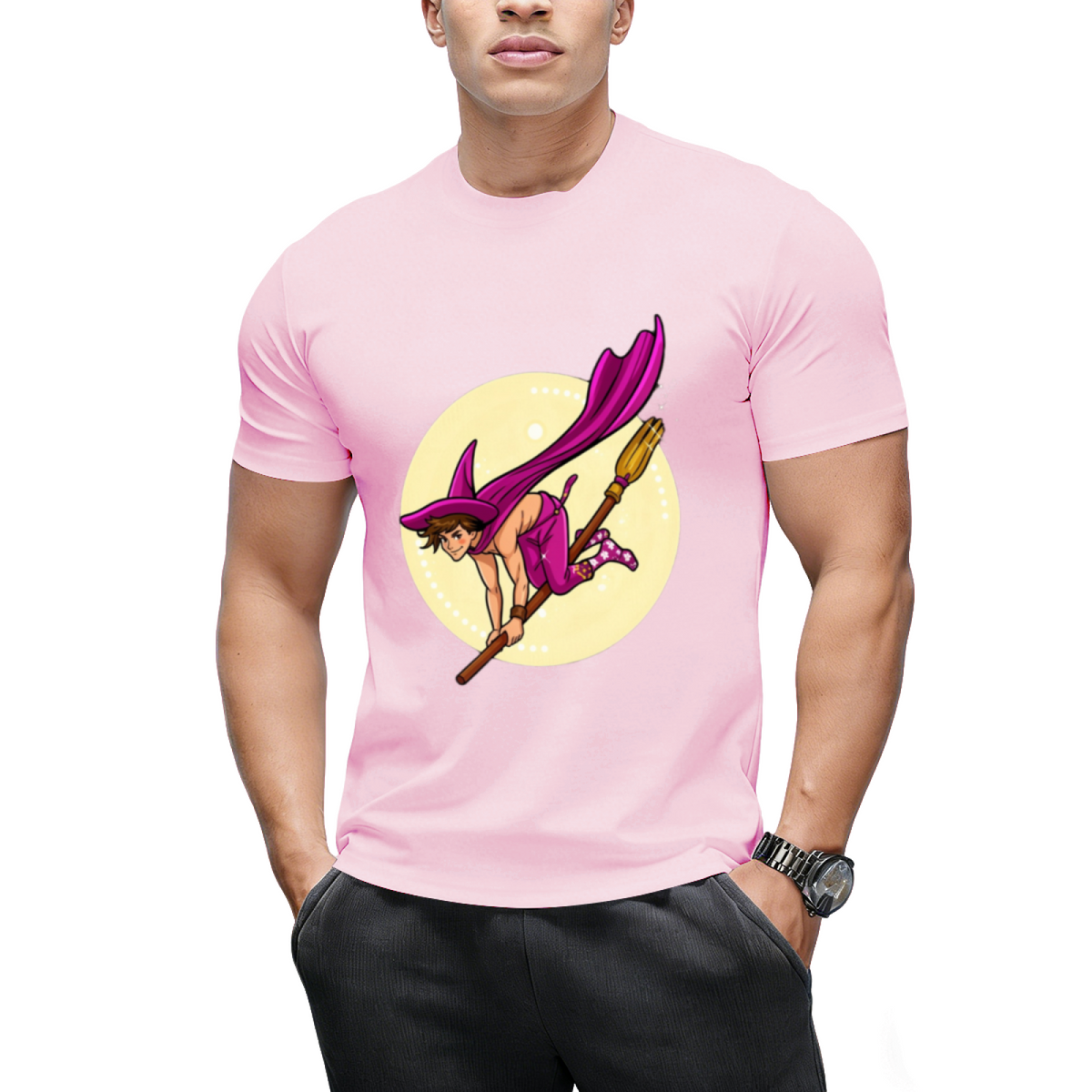 Witch Boys - Violet Amethyst Graphic T-Shirt