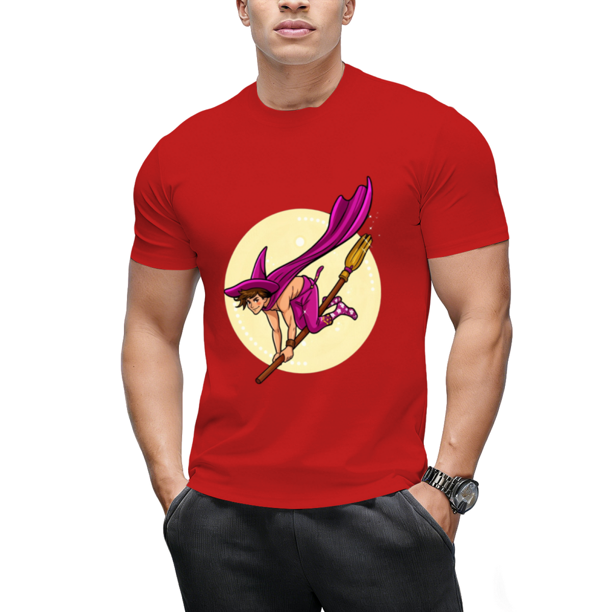 Witch Boys - Violet Amethyst Graphic T-Shirt