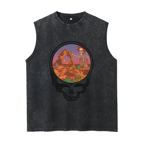 Grateful Dead-themed washed graphic tank top product image