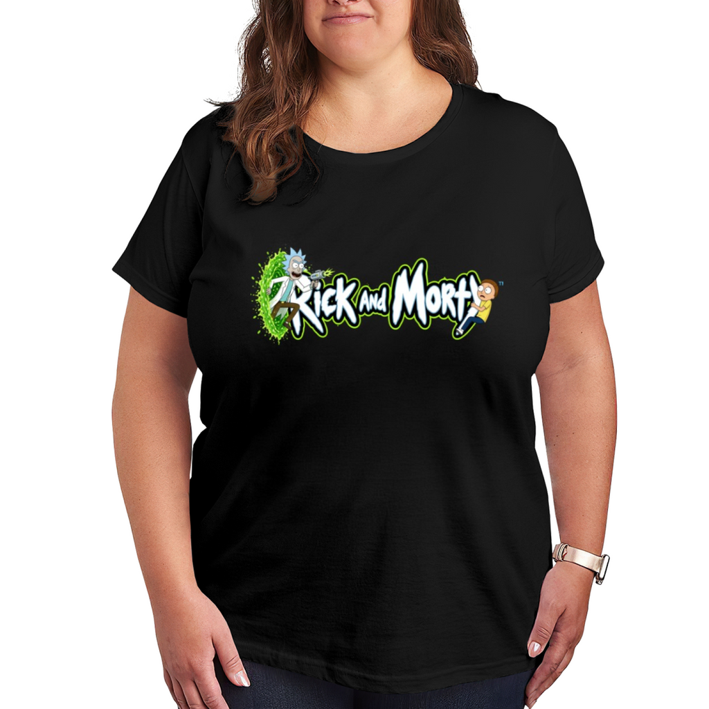 Green Portal Cartoon Art Women's T-Shirt for Summer Days