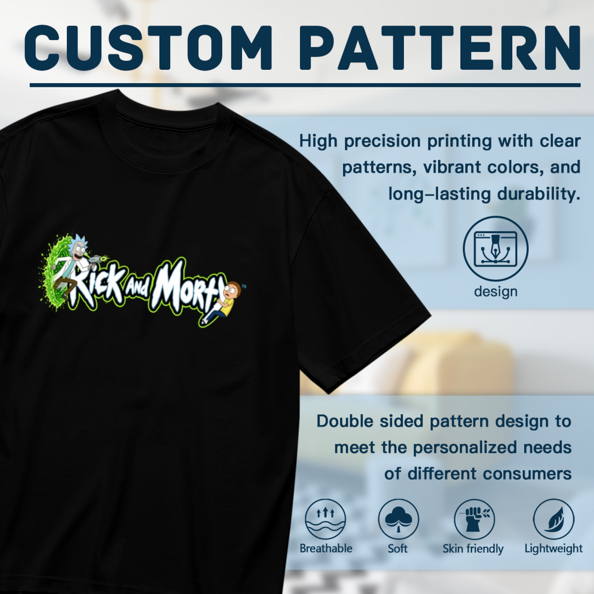 Green Portal Cartoon Art Women's T-Shirt for Summer Days