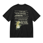 Graphic T-shirt product image with vintage seahorse illustration artwork