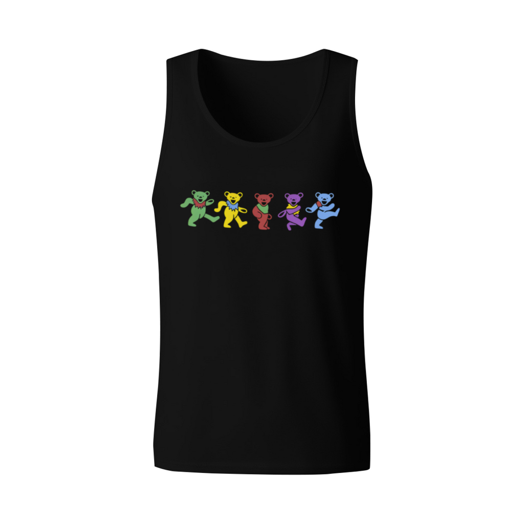 Grateful Dead Dancing Bears Navy graphic tank top product image