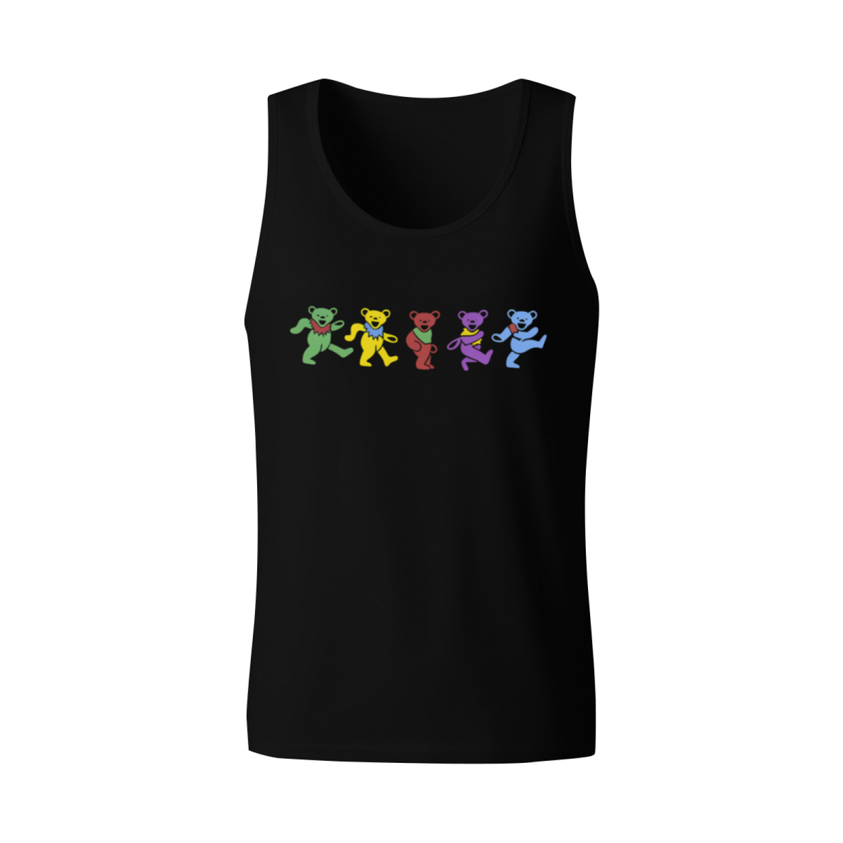 Grateful Dead Dancing Bears Navy graphic tank top product image
