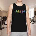 Grateful Dead Dancing Bears Navy graphic tank top product image