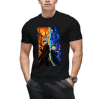 Split City Portal Duo Men's T-Shirt for Evening Wear