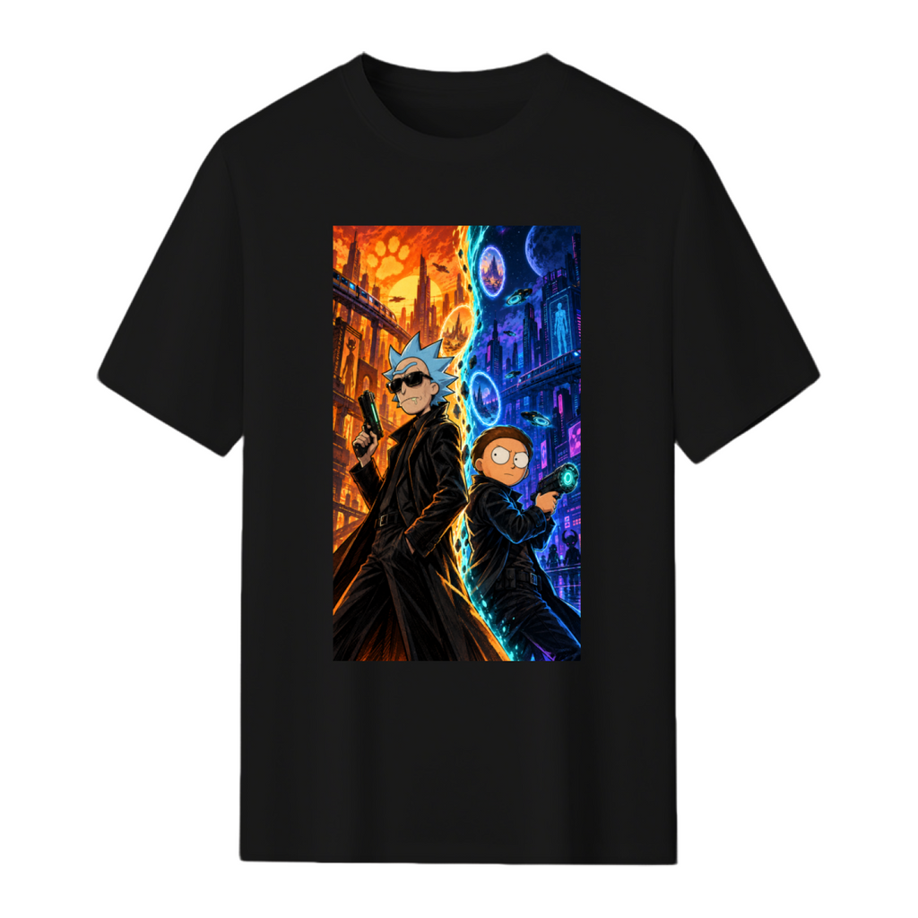 Split City Portal Duo Men's T-Shirt for Evening Wear