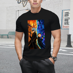 Split City Portal Duo Men's T-Shirt for Evening Wear