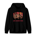 Nirvana Live in New York Concert Photo Hoodie, product image featuring the live-show energy design