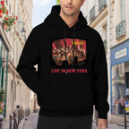 Nirvana Live in New York Concert Photo Hoodie, product listing image of the live-show energy graphic