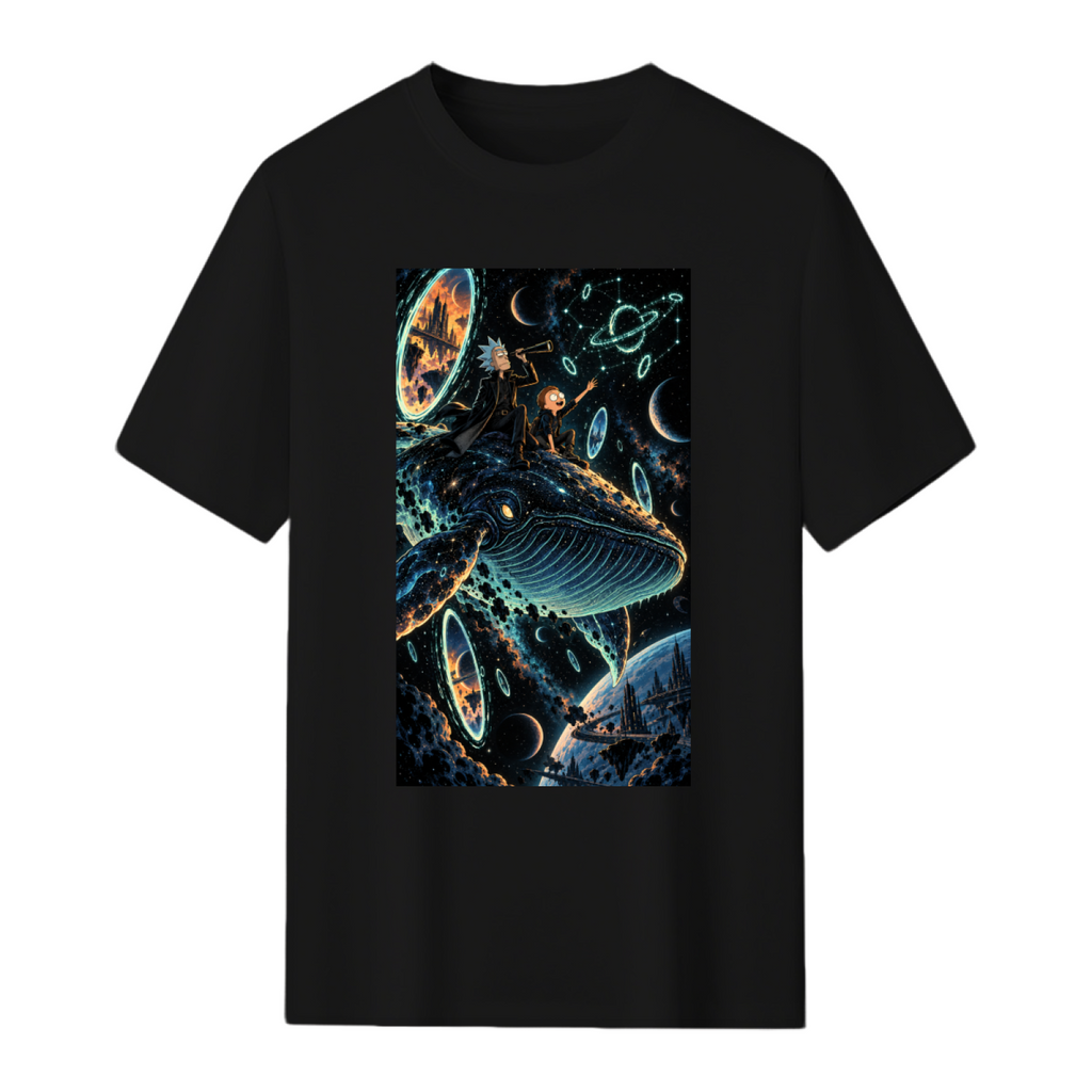 Whale Through the Stars Men's T-Shirt for Summer Travel