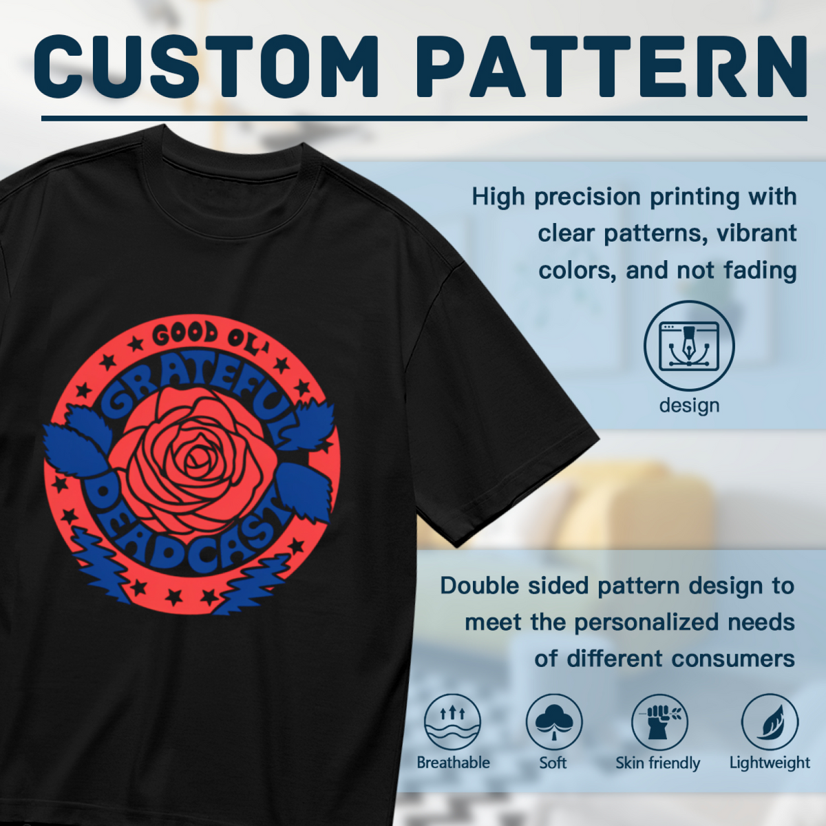 Grateful Dead Deadcast graphic T-shirt product image
