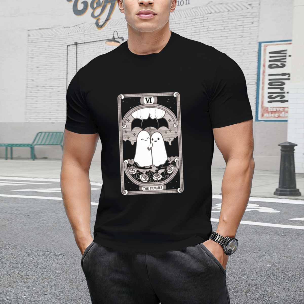 The Lovers Tarot Card Graphic T-Shirt