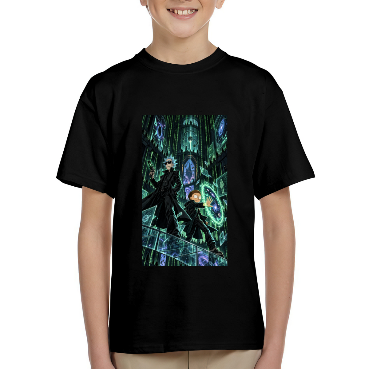 Green Portal Cathedral Kid's T-Shirt for Gaming Events