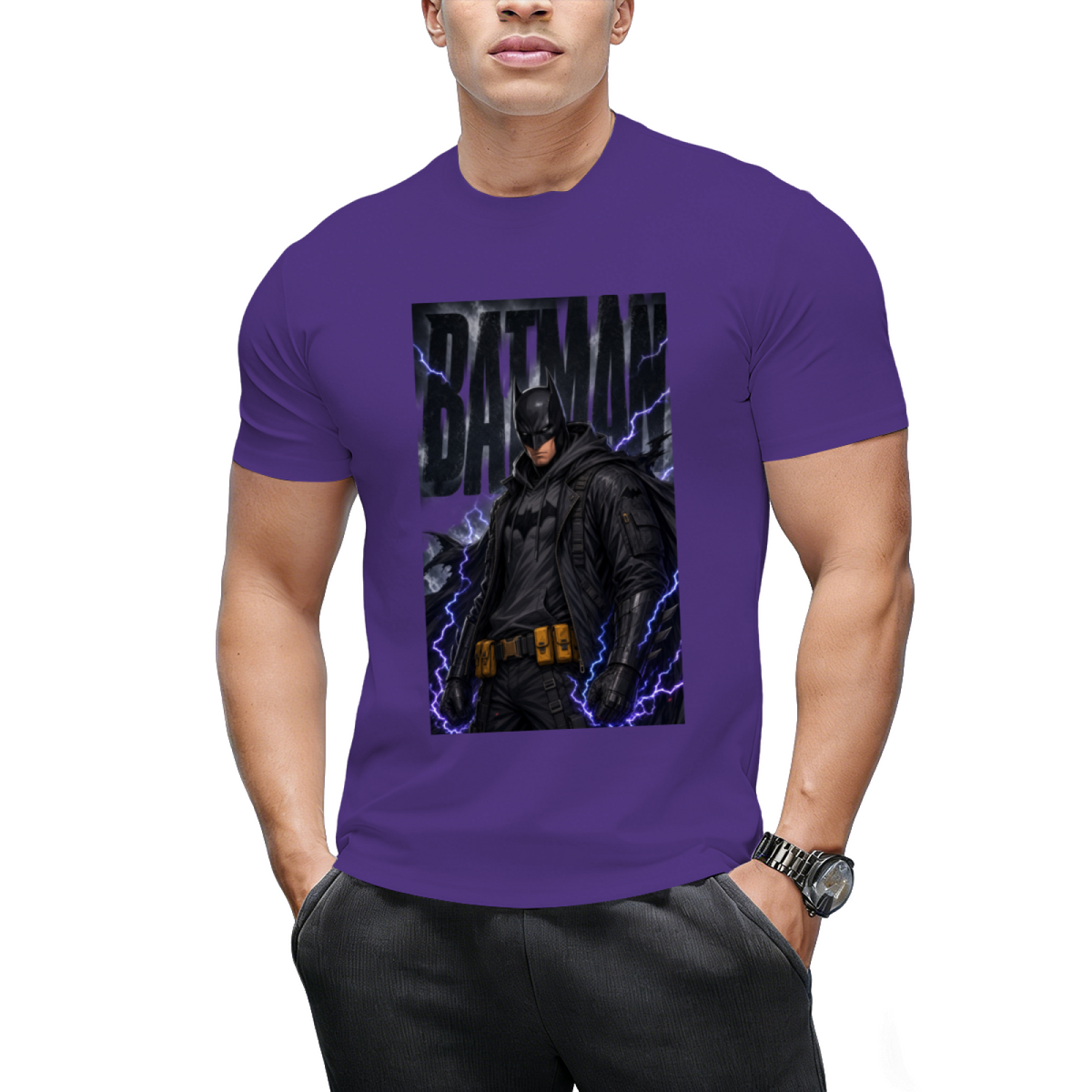 Personalized Batman T-Shirt - Vintage Gotham Comic Art Tee