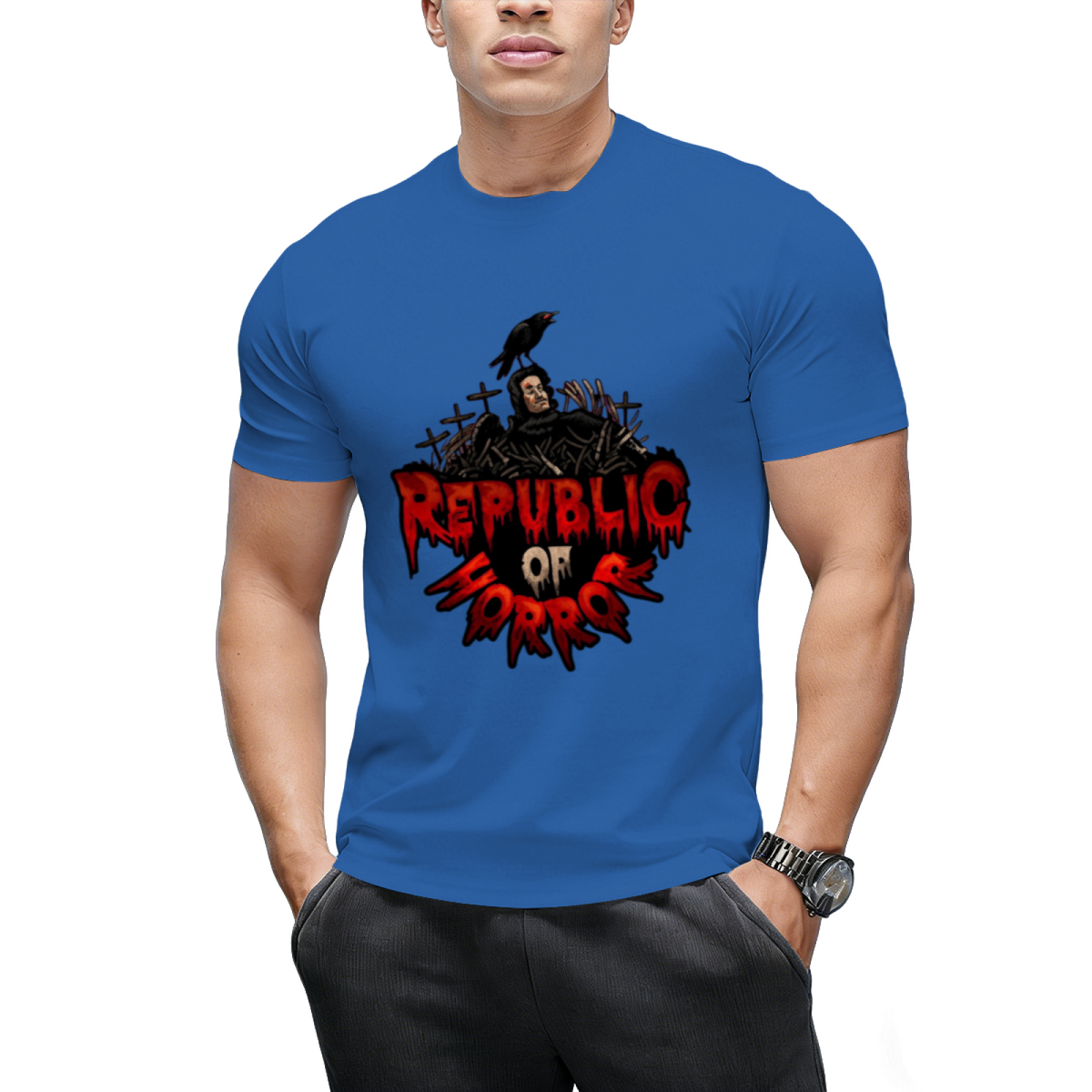 Republic of Horror Logo Graphic T-Shirt