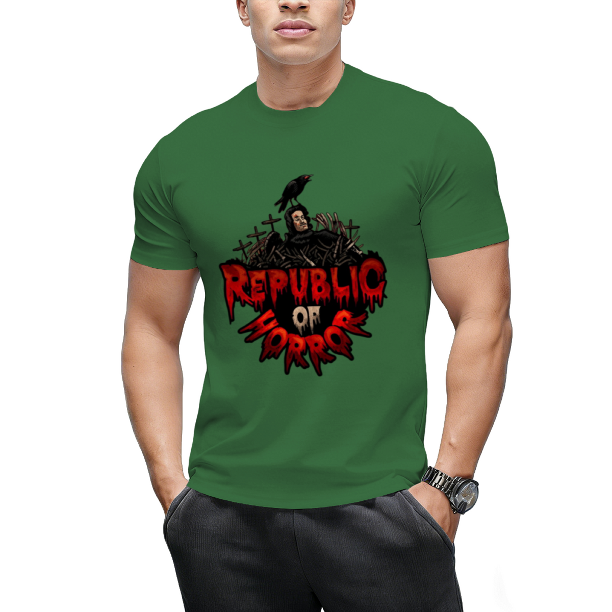 Republic of Horror Logo Graphic T-Shirt