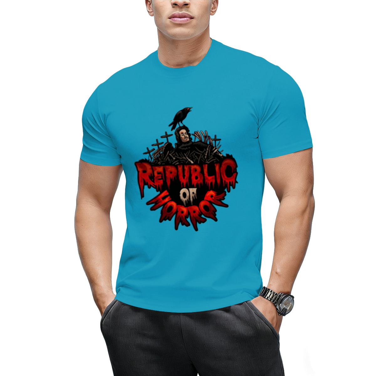 Republic of Horror Logo Graphic T-Shirt