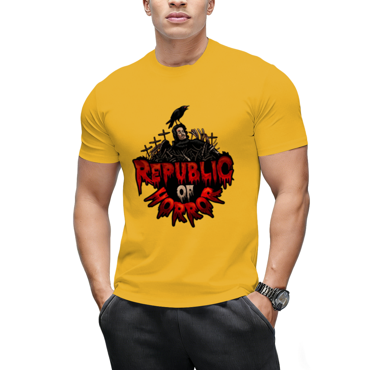 Republic of Horror Logo Graphic T-Shirt