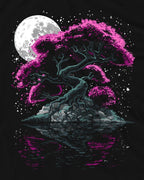 Midnight Bloom Men's Graphic T-Shirt