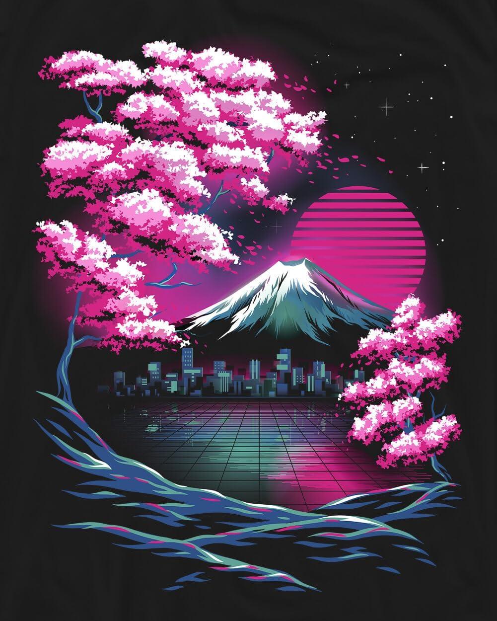 Neon Horizon Men's Graphic T-Shirt