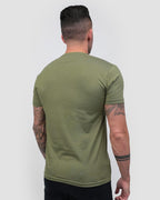 Overseer – Olive Green Men's Graphic T-Shirt