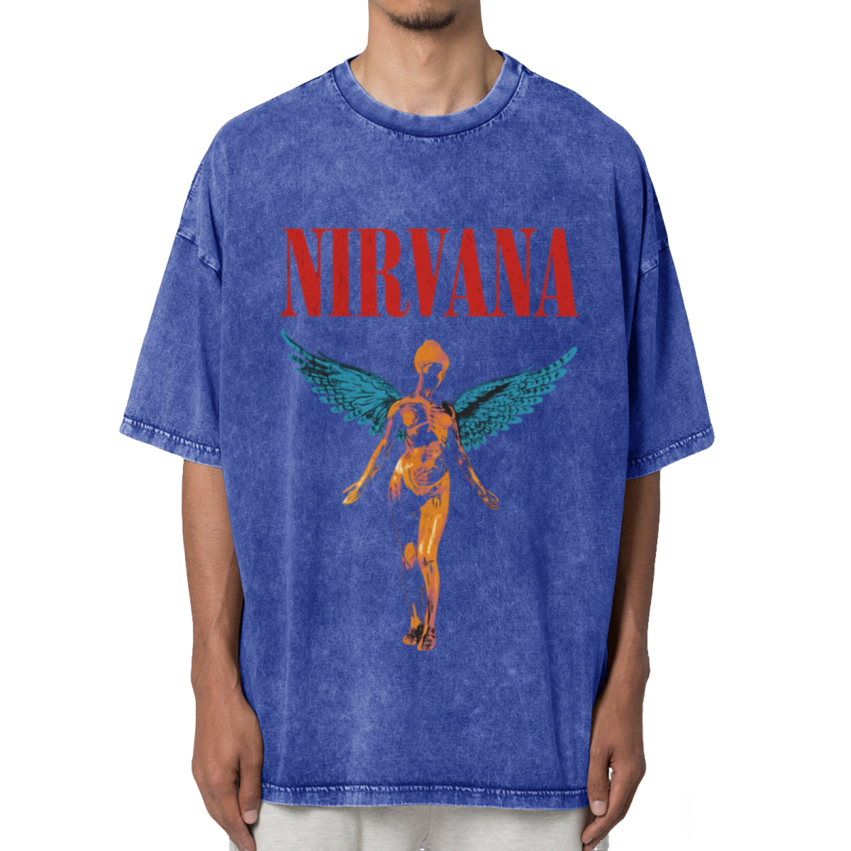 Nirvana In Utero Winged Angel Washed Tee