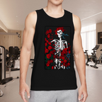 Grateful Dead Woodcut Wheel and Roses graphic tank top product image