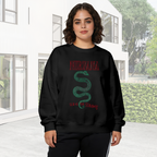 Crewneck sweatshirt product image with Serve the Servants song-inspired illustration